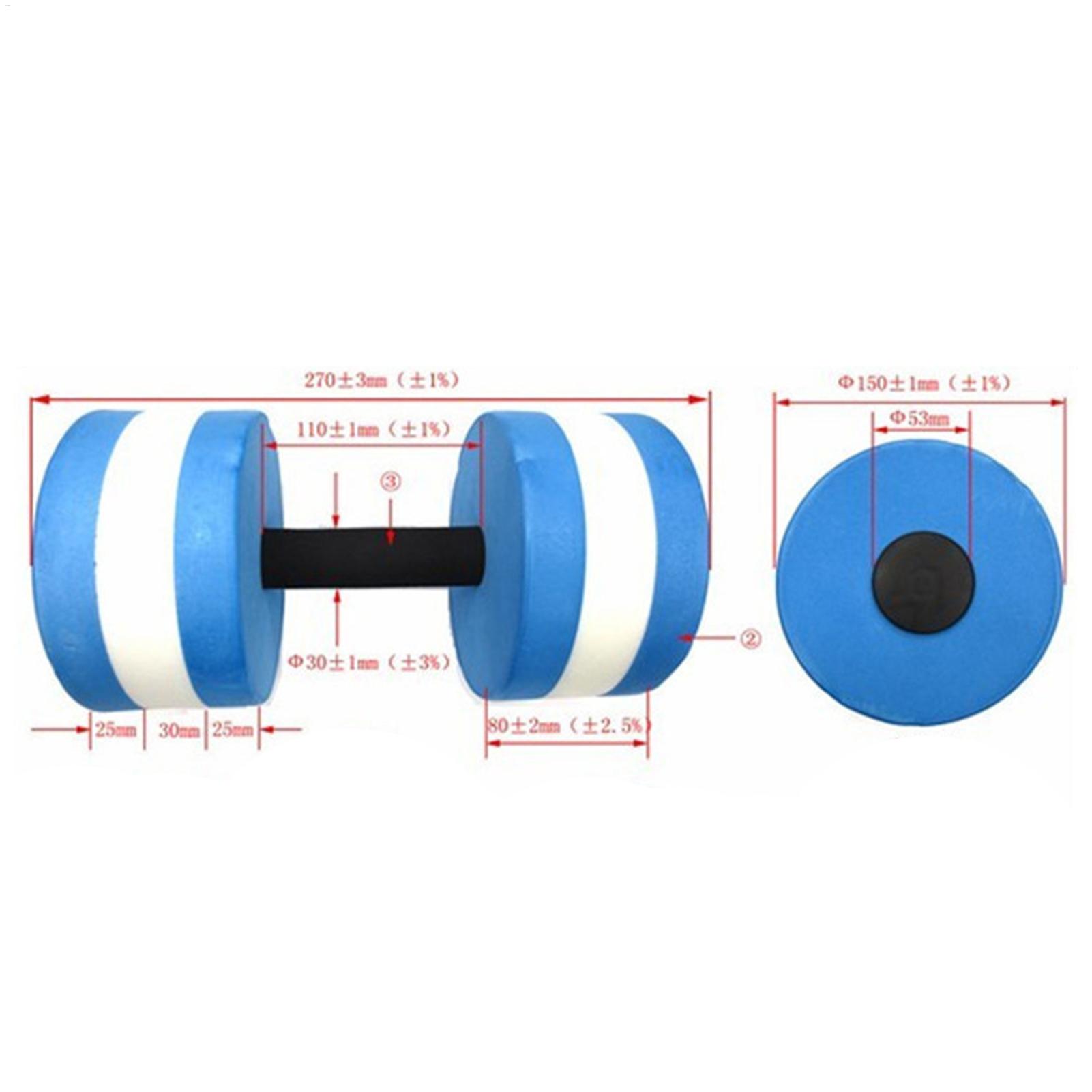 Aquatic Sports Equipment - 1/2pcs EVA Water Dumbbell Pool Exercise