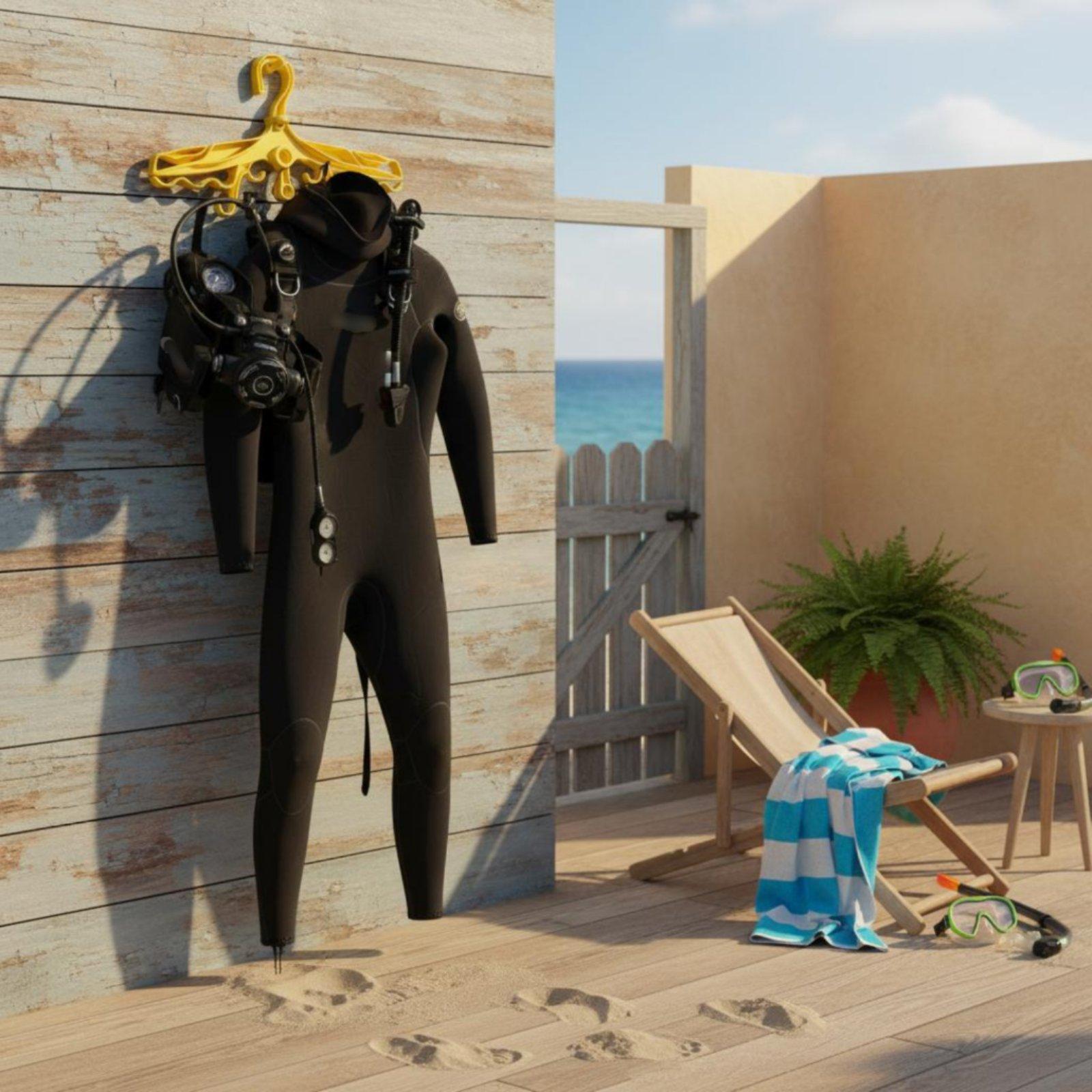 Aquatic Sports And Scuba - Plastic Diving Hanger with Eight Hooks