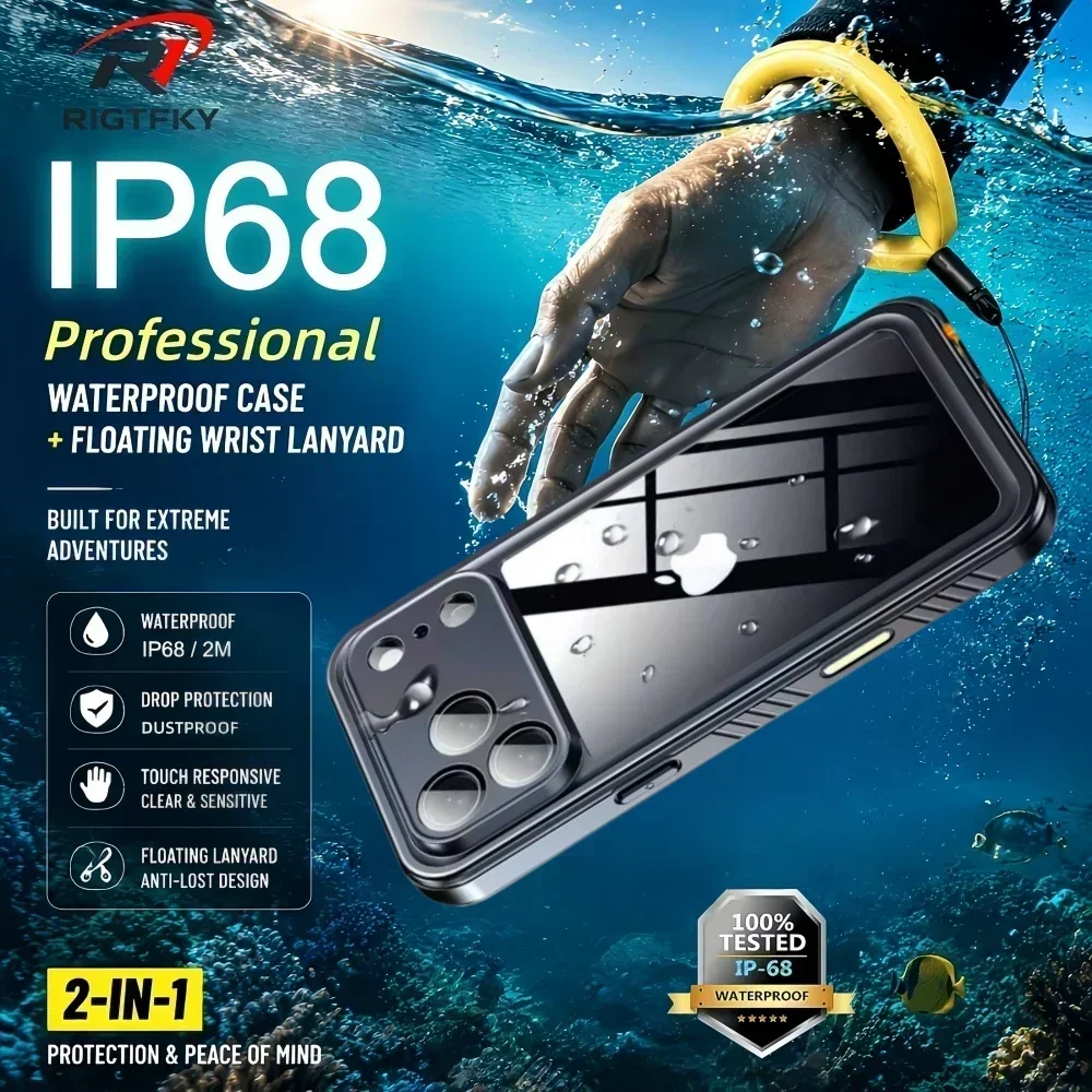 Aquatic Diving - IP68 Waterproof Case for iphone 17