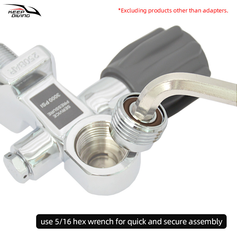 1Pcs DIN to Yoke Adapter Scuba - Aquatic Diving review and price